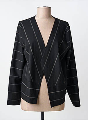 Vestă cu mâneci lungi guler în v negru STREET ONE femme