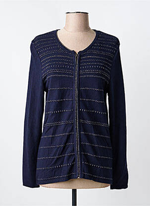 Vestă cu mâneci lungi albastru CHRISTINE LAURE femeie