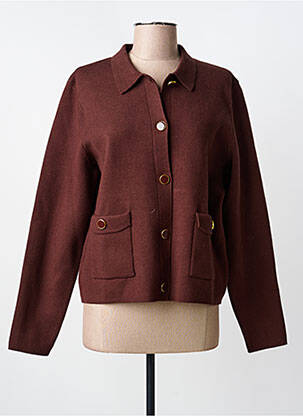 Vestă cu mâneci lungi maro JULIE GUERLANDE femeie