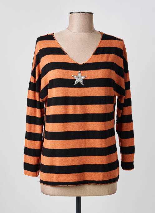 Pulover portocaliu QUATRE VINGT JOURS femeie