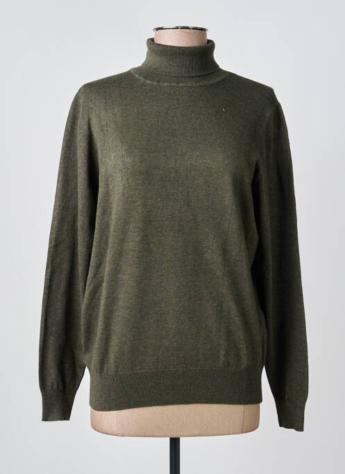 Pulover cu guler înalt verde JENSEN femeie