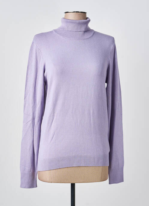 Pulover cu guler înalt violet B.YOUNG femeie