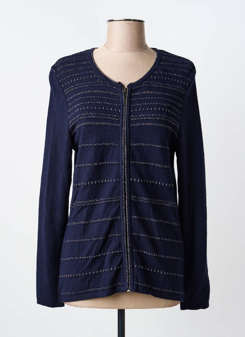 Vestă cu mâneci lungi albastru CHRISTINE LAURE femeie