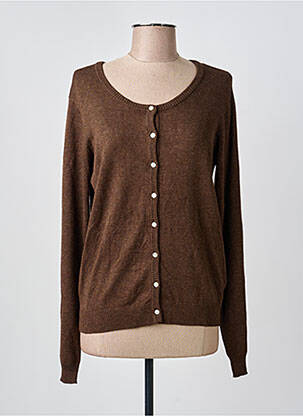 Vestă cu mâneci lungi maro CULTURE femeie