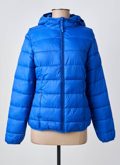 Geacă matlasată buzunare cu glugă albastru B.YOUNG femme