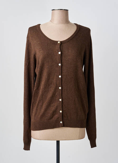 Vestă cu mâneci lungi maro CULTURE femeie