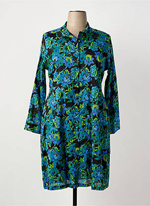 Rochie midi imprimeu floral mâneci lungi negru LA FIANCÉE femme