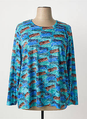 Tricou mâneci lungi mâneci lungi albastru DIANE LAURY femeie
