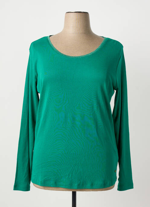 Tricou verde C'EST BEAU LA VIE femeie