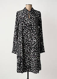 Rochie midi mâneci lungi mâneci lungi negru CULTURE femme