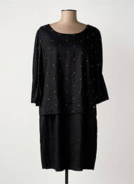 Rochie midi mâneci 3/4 mâneci 3/4 negru CECIL femme