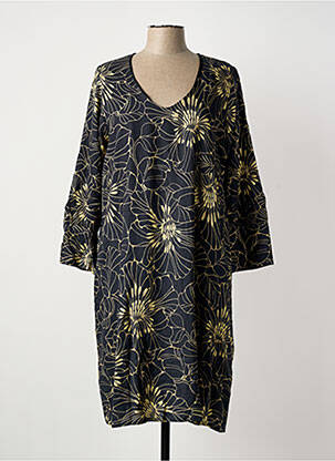 Rochie midi negru POISSONS BLANCS femeie