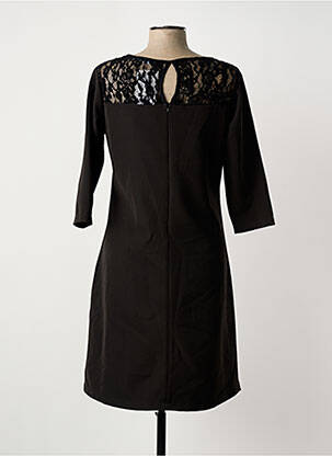 Rochie midi mâneci 3/4 mâneci 3/4 negru LILI & CAROLINE femeie