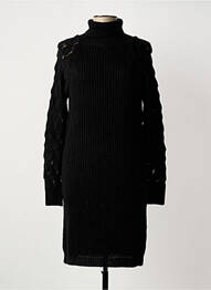 Rochie pulover croială dreaptă mâneci lungi negru MERI & ESCA femme