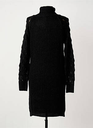 Rochie pulover croială dreaptă mâneci lungi negru MERI & ESCA femme