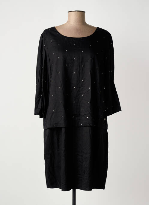 Rochie midi mâneci 3/4 mâneci 3/4 negru CECIL femme