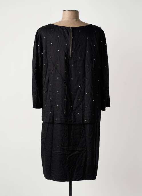 Rochie midi mâneci 3/4 mâneci 3/4 negru CECIL femme