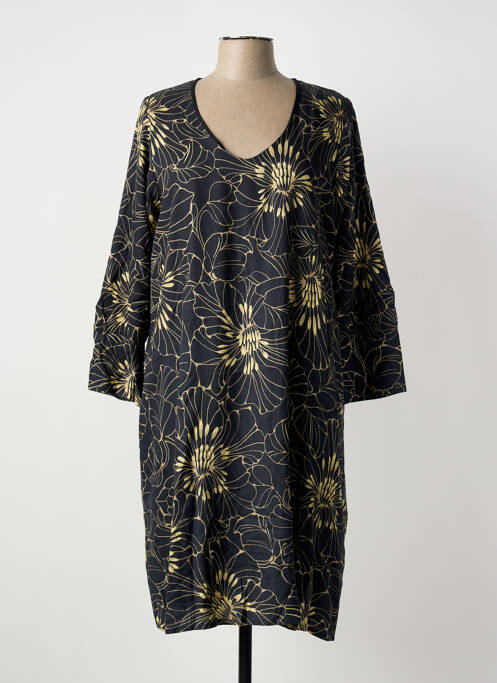 Rochie midi negru POISSONS BLANCS femeie