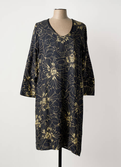 Rochie midi negru POISSONS BLANCS femeie