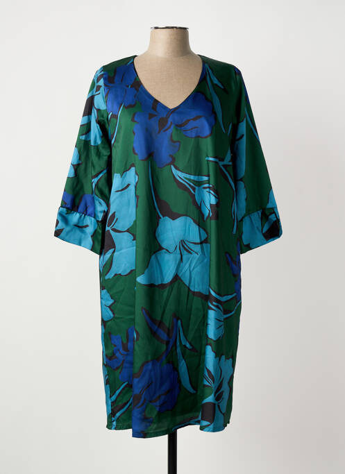 Rochie midi albastru POISSONS BLANCS femeie