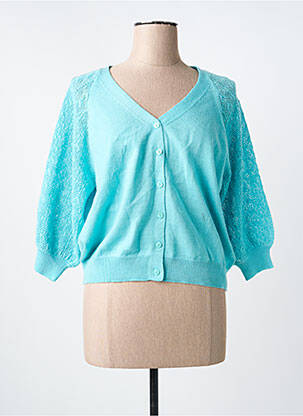 Vestă cu mâneci lungi albastru JULIE GUERLANDE femeie