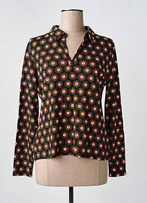 Polo negru SURKANA femeie