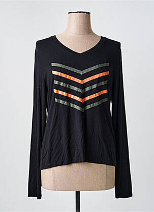 Tricou mâneci lungi mâneci lungi negru HBT femeie