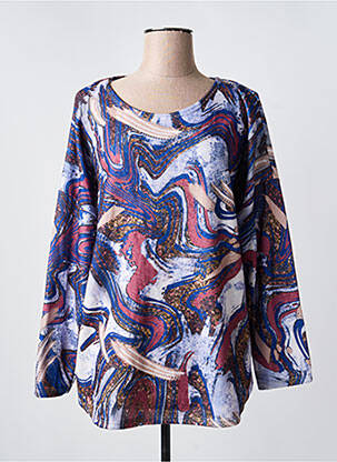 Pulover albastru COULEURS DU TEMPS femeie