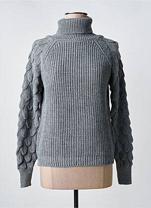 Pulover cu guler înalt gri MERI & ESCA femeie