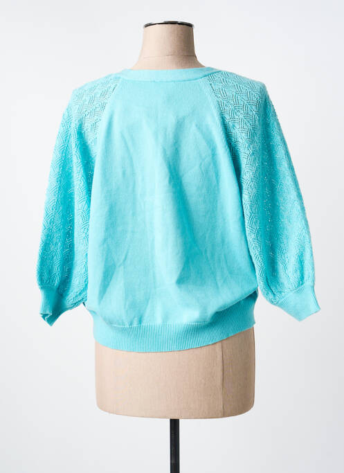 Vestă cu mâneci lungi mâneci 3/4 albastru JULIE GUERLANDE femme