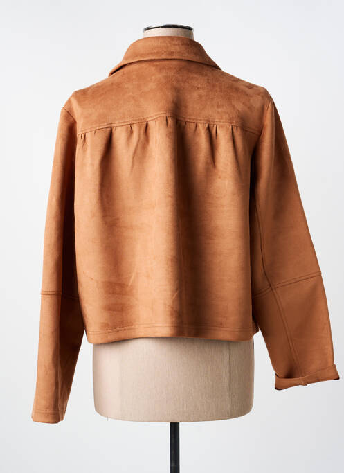 Jachete casual țesătură suedină maro JULIE GUERLANDE femme