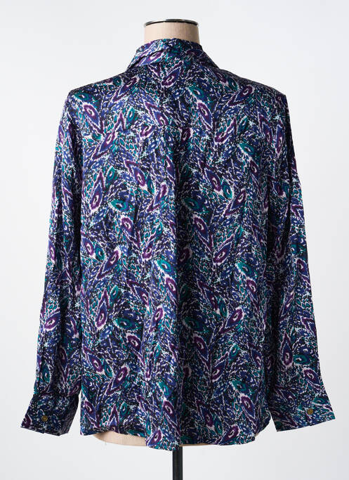 Cămașă imprimeu fantezie mâneci lungi albastru LA FIANCÉE femme