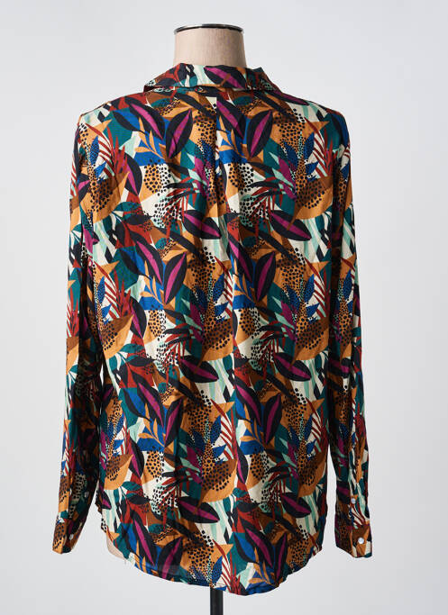 Cămașă imprimeu fantezie mâneci lungi maro LA FIANCÉE femme