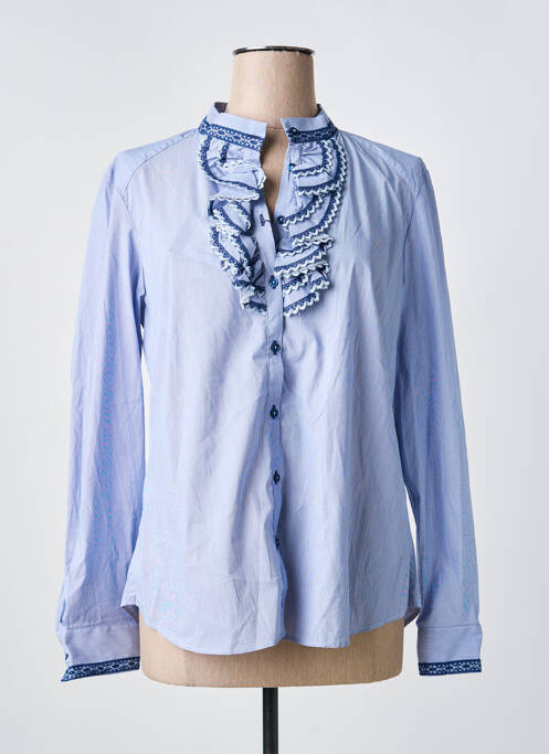 Cămașă croială dreaptă mâneci lungi albastru BARILOCHE femme