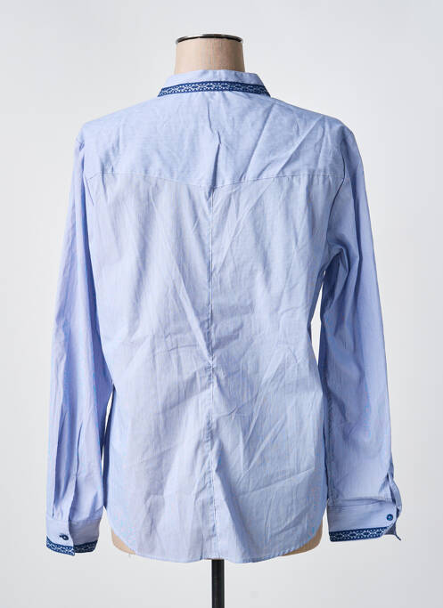 Cămașă croială dreaptă mâneci lungi albastru BARILOCHE femme