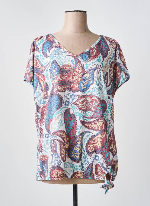 Top imprimeu fantezie mâneci scurte albastru CECIL femme