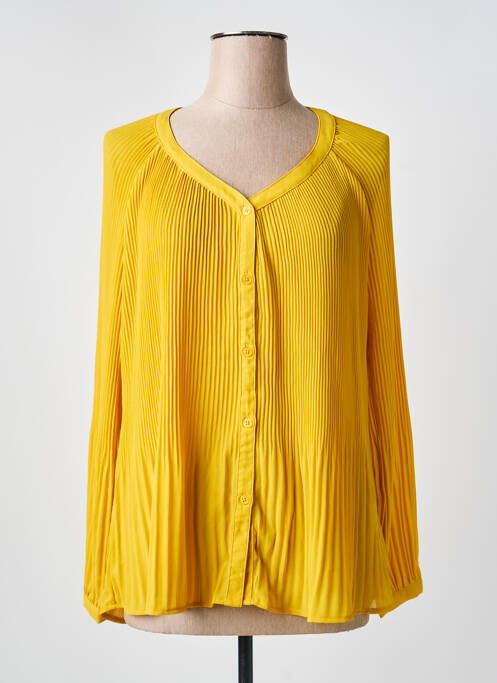 Cămașă croială dreaptă mâneci lungi galben JULIE GUERLANDE femme