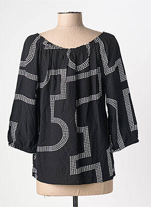 Bluză țesătură poplin mâneci 3/4 negru STREET ONE femeie