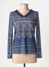 Tricou mâneci lungi mâneci lungi albastru DIANE LAURY femme