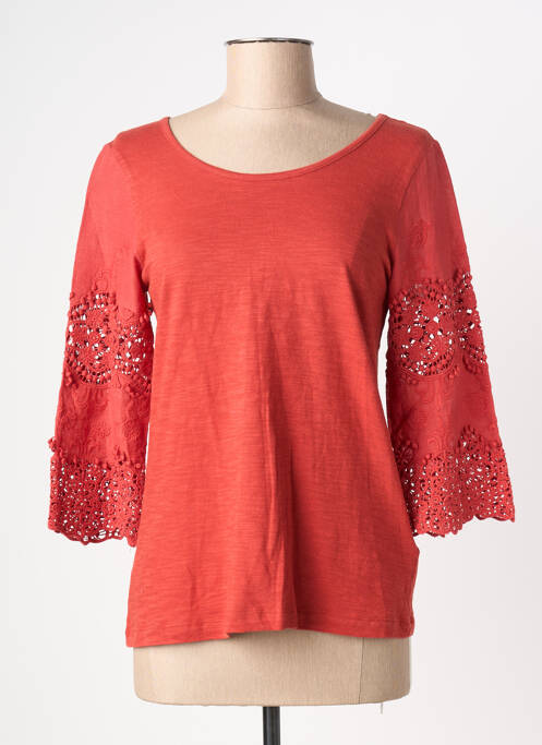 Tricou portocaliu C'EST BEAU LA VIE femeie