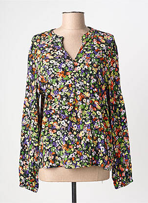 Bluză imprimeu floral mâneci lungi negru B.YOUNG femeie