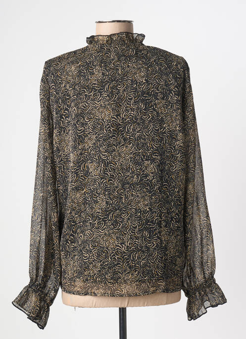 Cămașă imprimeu fantezie mâneci lungi negru B.YOUNG femme