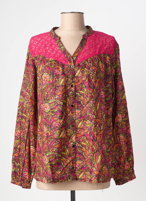 Cămașă imprimeu fantezie mâneci lungi roz LA FIANCÉE femme