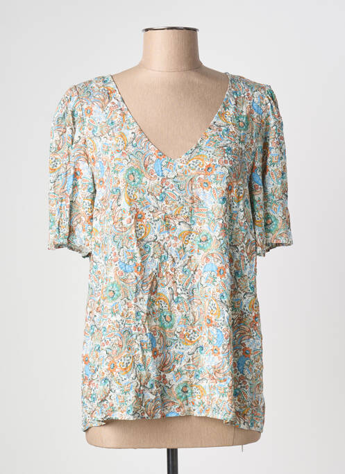 Top alb C'EST BEAU LA VIE femeie