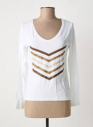 Tricou mâneci lungi mâneci lungi alb HBT femme
