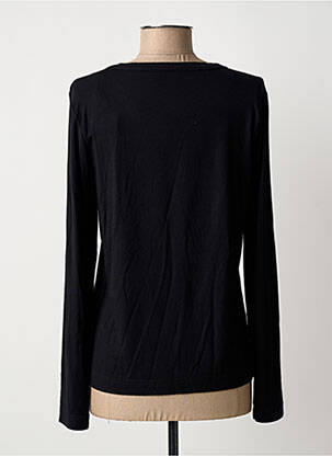 Top țesătură jersey mâneci lungi negru HBT femeie