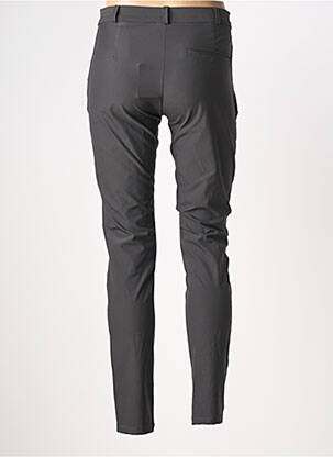 Pantalon 7/8 închidere cu fermoar sub clapetă cu nasturi gri HBT femeie