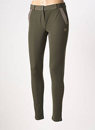 Pantalon slim buzunare verde HBT femeie