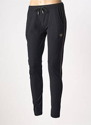 Pantalon slim talie elastică negru HBT femeie