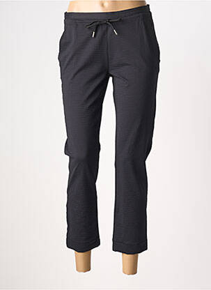 Pantalon trei sferturi talie elastică negru HBT femeie